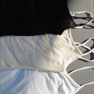 American Eagle Cami Set Under Garment Layering Tank Tops Spaghetti Strap Neutral